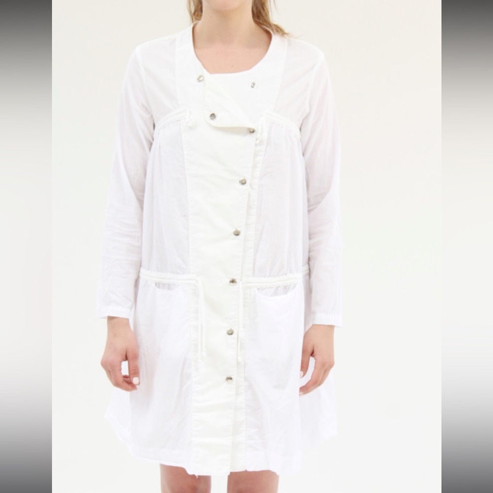 Prairie Underground White Future Poet Women's Dress Tunic Lagenlook Size Medium